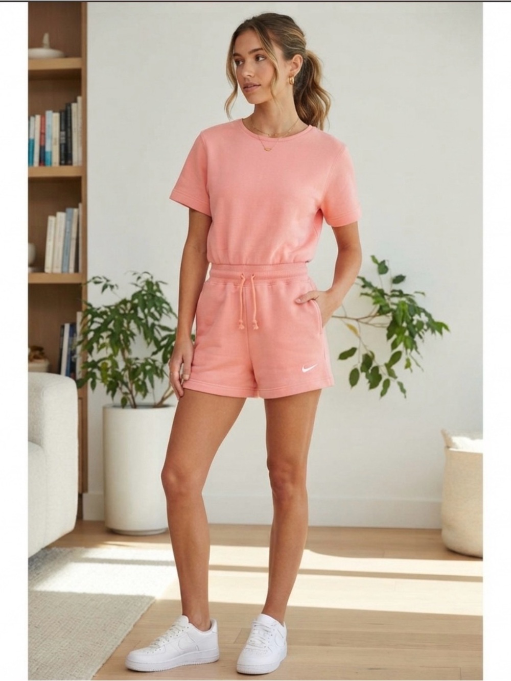 Nike pink romper